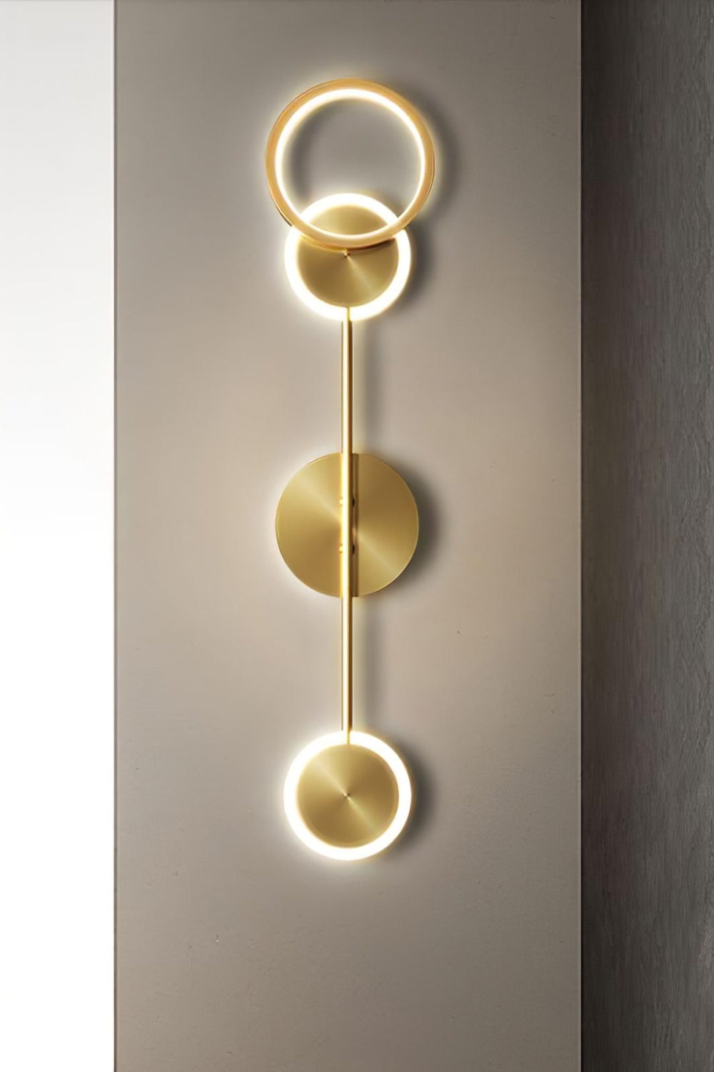 Brass Susan Trio Wall Lamp - view 2 | morylighting