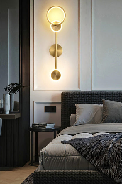 Brass Susan Trio Wall Lamp - view 4 | morylighting