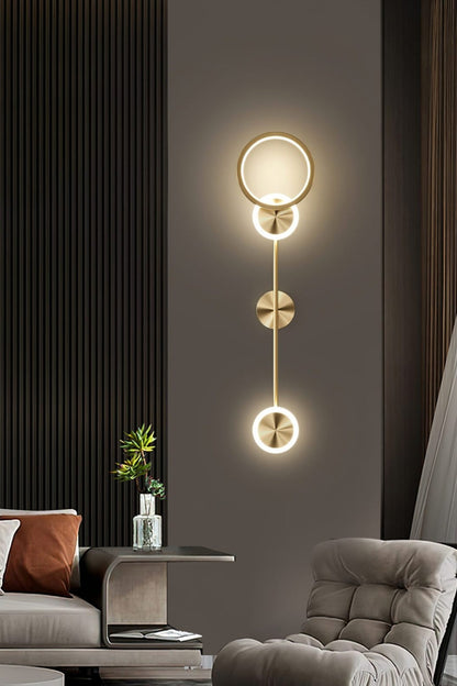 Brass Susan Trio Wall Lamp - view 8 | morylighting