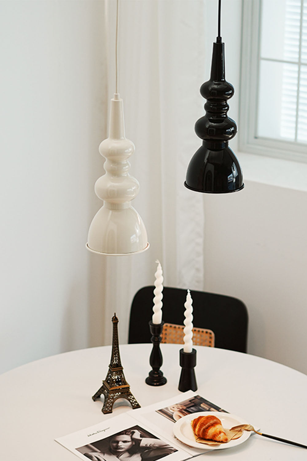 Svelte Noir Pendant Light - view 2 | morylighting
