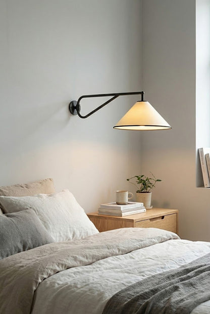 Swing Arm Cone Wall Sconce - view 5 | morylighting