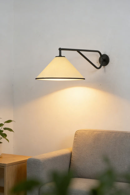 Swing Arm Cone Wall Sconce - view 9 | morylighting