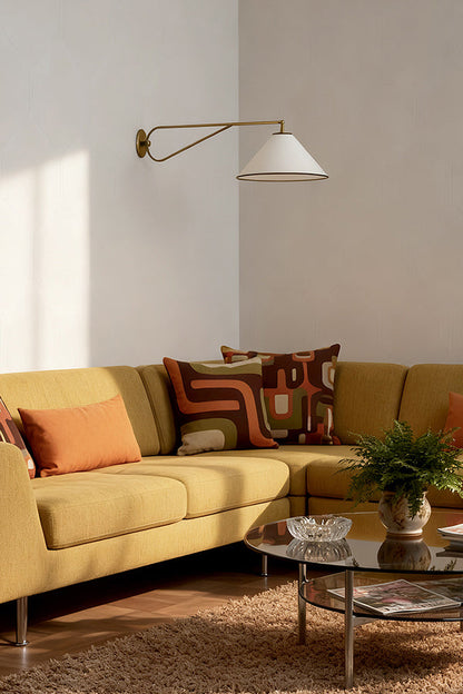 Swing Arm Cone Wall Sconce - view 7 | morylighting