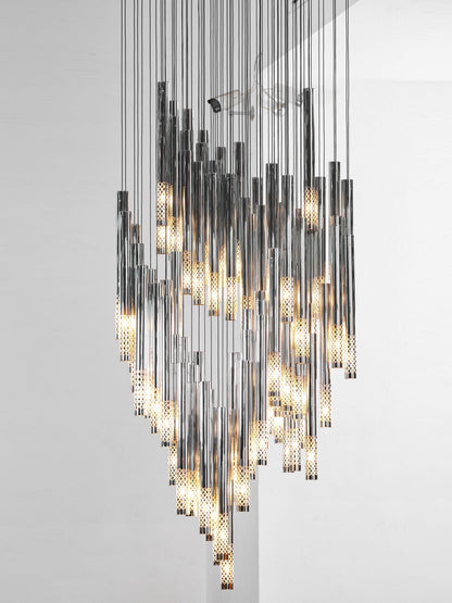 Galaxy Symphony Orchestra Meteor Shower Crystal Spiral Chandelier