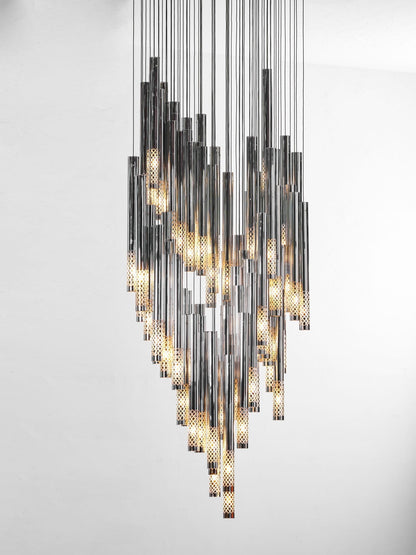 Galaxy Symphony Orchestra Meteor Shower Crystal Spiral Chandelier
