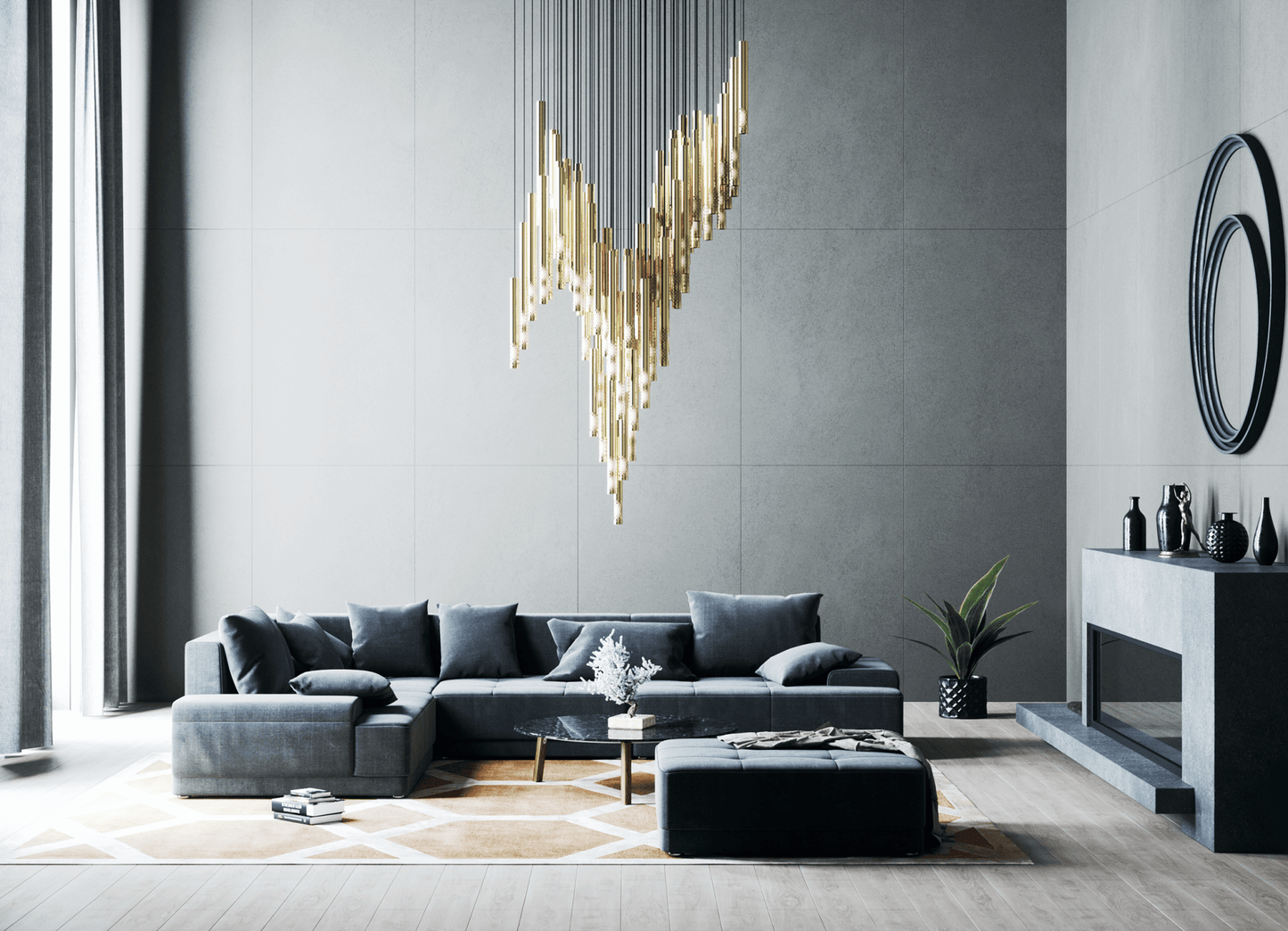 Galaxy Symphony Orchestra Meteor Shower Crystal Spiral Chandelier