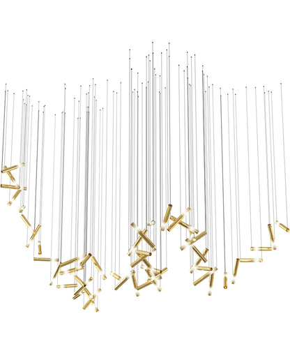 Galaxy Symphony Orchestra Meteor Shower Crystal Spiral Chandelier