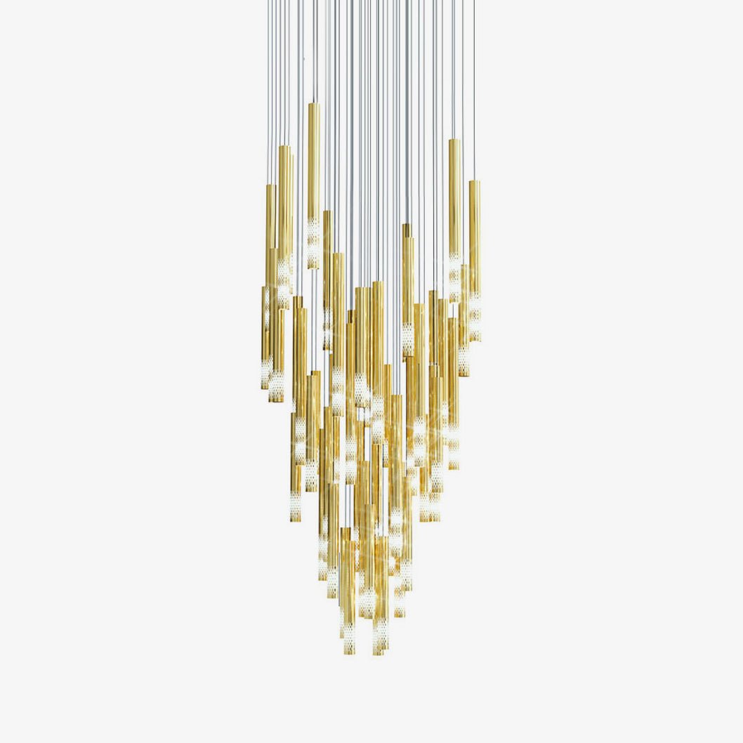 Galaxy Symphony Orchestra Meteor Shower Crystal Spiral Chandelier