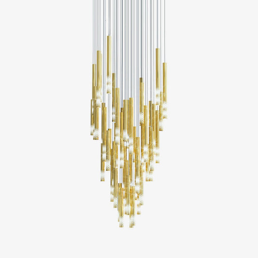Galaxy Symphony Orchestra Meteor Shower Crystal Spiral Chandelier