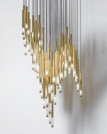 Galaxy Symphony Orchestra Meteor Shower Crystal Spiral Chandelier