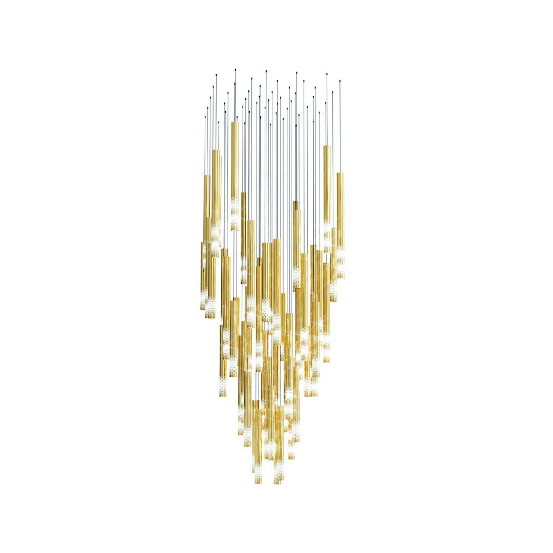 Galaxy Symphony Orchestra Meteor Shower Crystal Spiral Chandelier