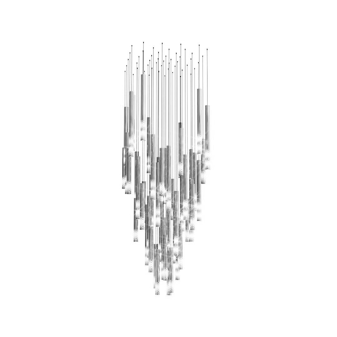 Galaxy Symphony Orchestra Meteor Shower Crystal Spiral Chandelier