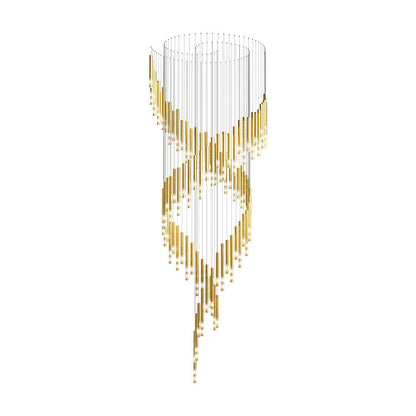 Galaxy Symphony Orchestra Meteor Shower Crystal Spiral Chandelier
