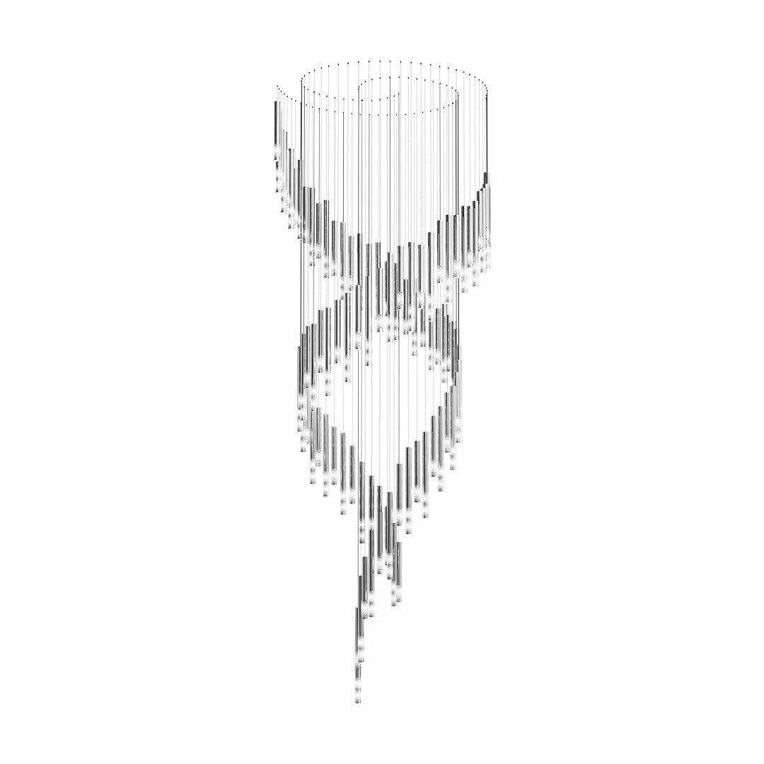 Galaxy Symphony Orchestra Meteor Shower Crystal Spiral Chandelier