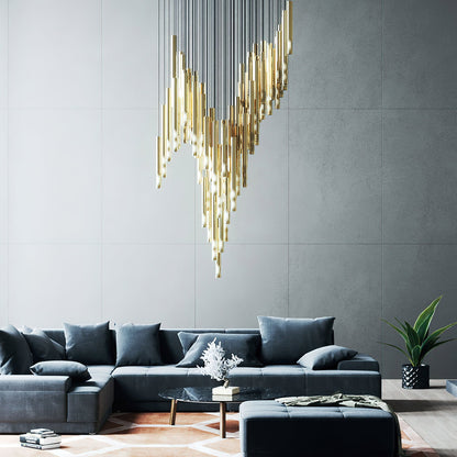 Galaxy Symphony Orchestra Meteor Shower Crystal Spiral Chandelier