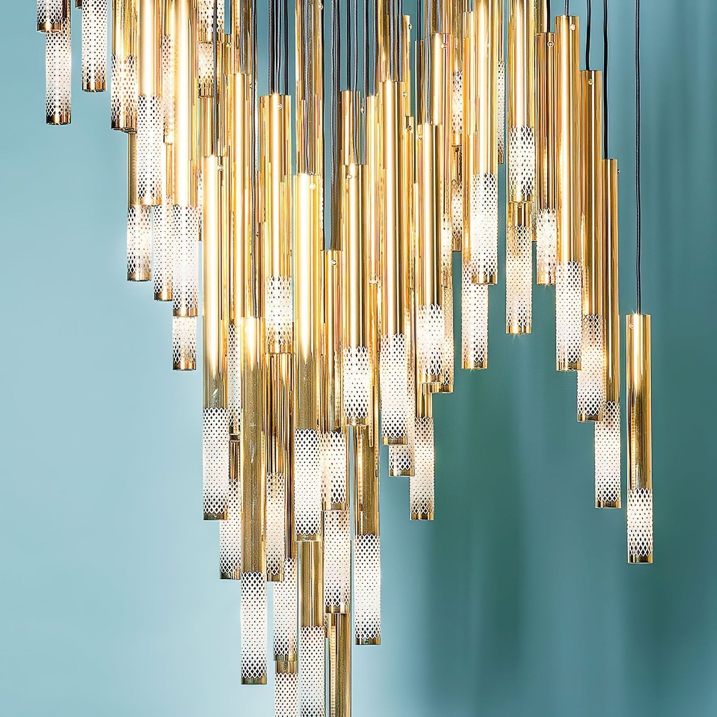 Galaxy Symphony Orchestra Meteor Shower Crystal Spiral Chandelier