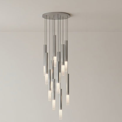 Galaxy Symphony Orchestra Meteor Shower Crystal Spiral Chandelier