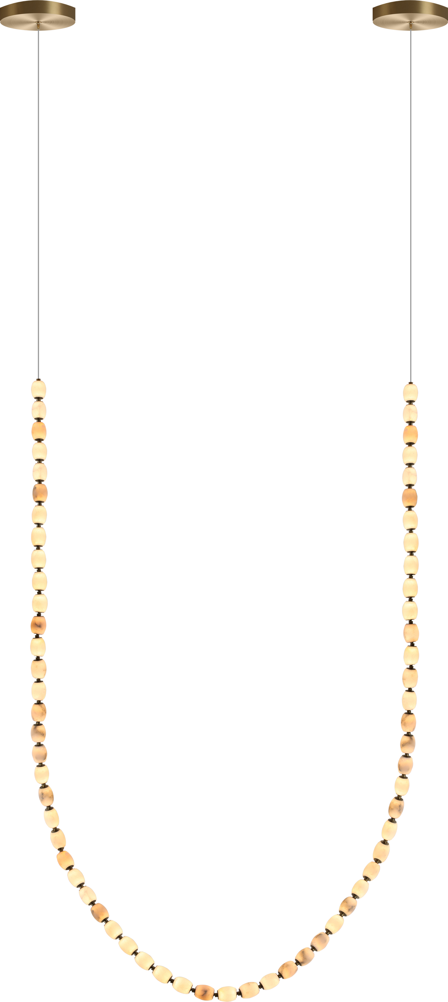Alabaster Bead LED Pendant Light