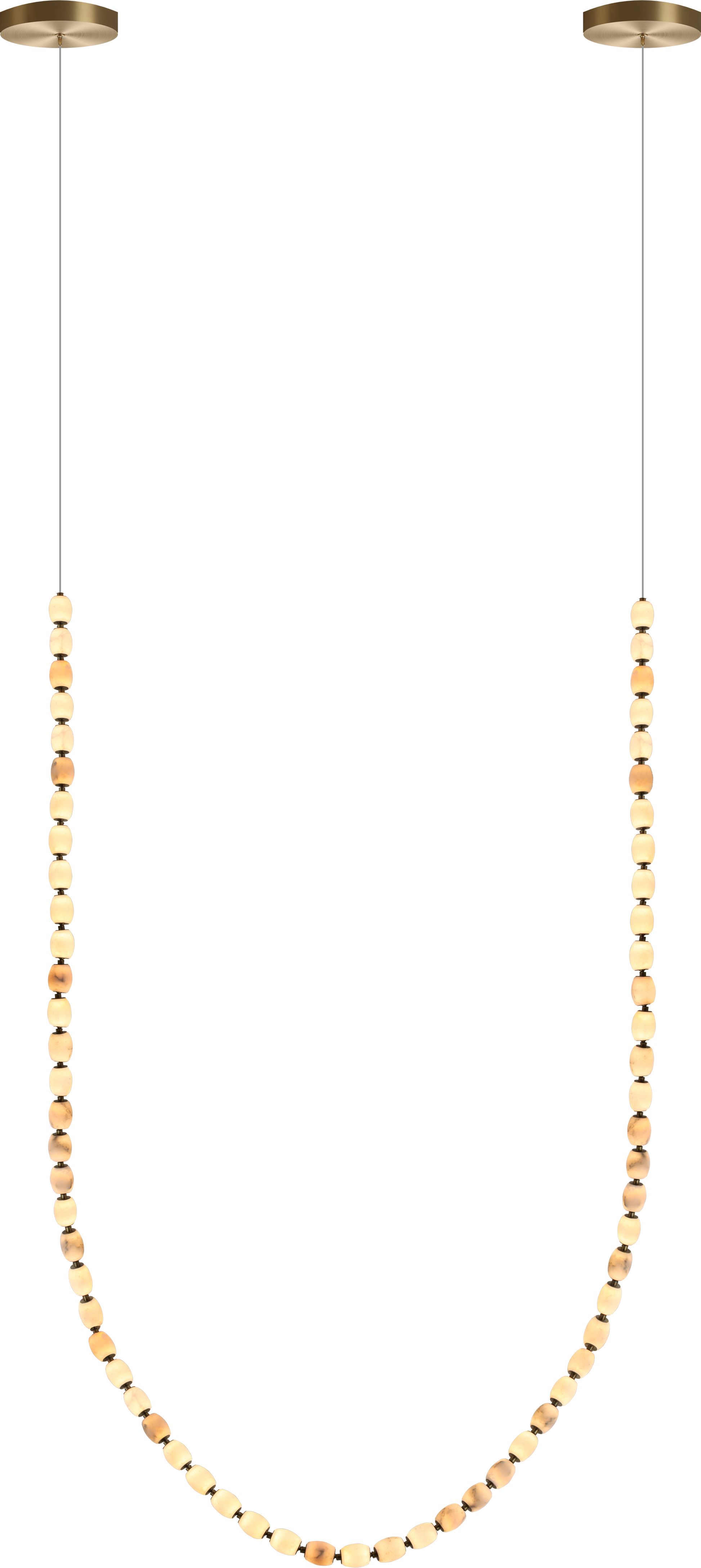 Alabaster Bead LED Pendant Light