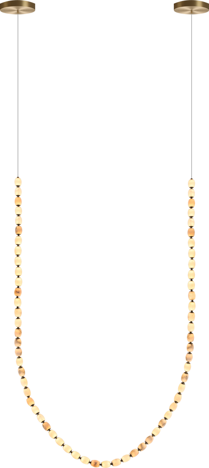 Alabaster Bead LED Pendant Light