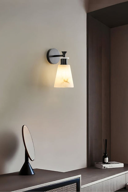 Tapered Alabaster Wall Sconce - view 10 | morylighting