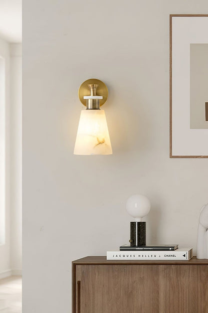 Tapered Alabaster Wall Sconce - view 4 | morylighting