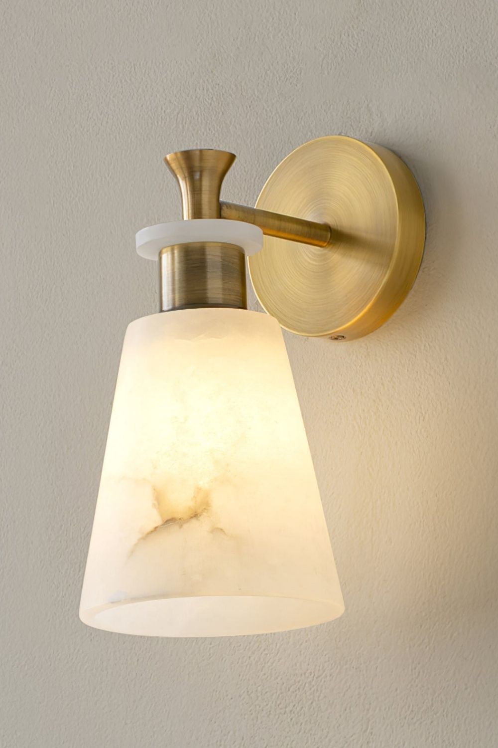 Tapered Alabaster Wall Sconce - view 15 | morylighting
