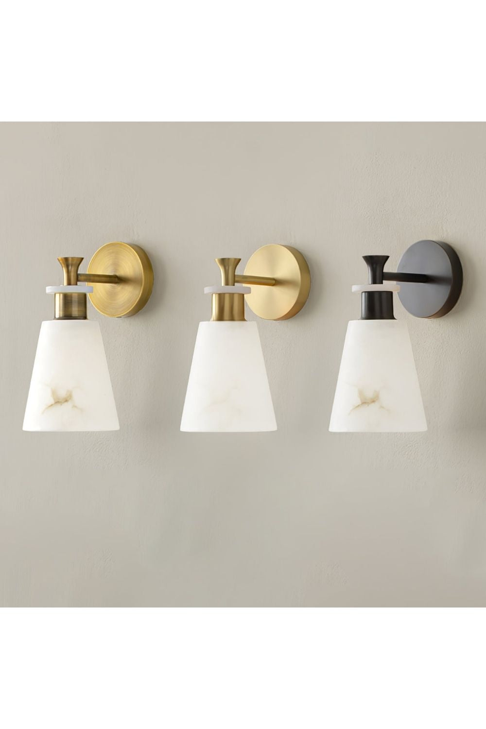 Tapered Alabaster Wall Sconce - view 12 | morylighting