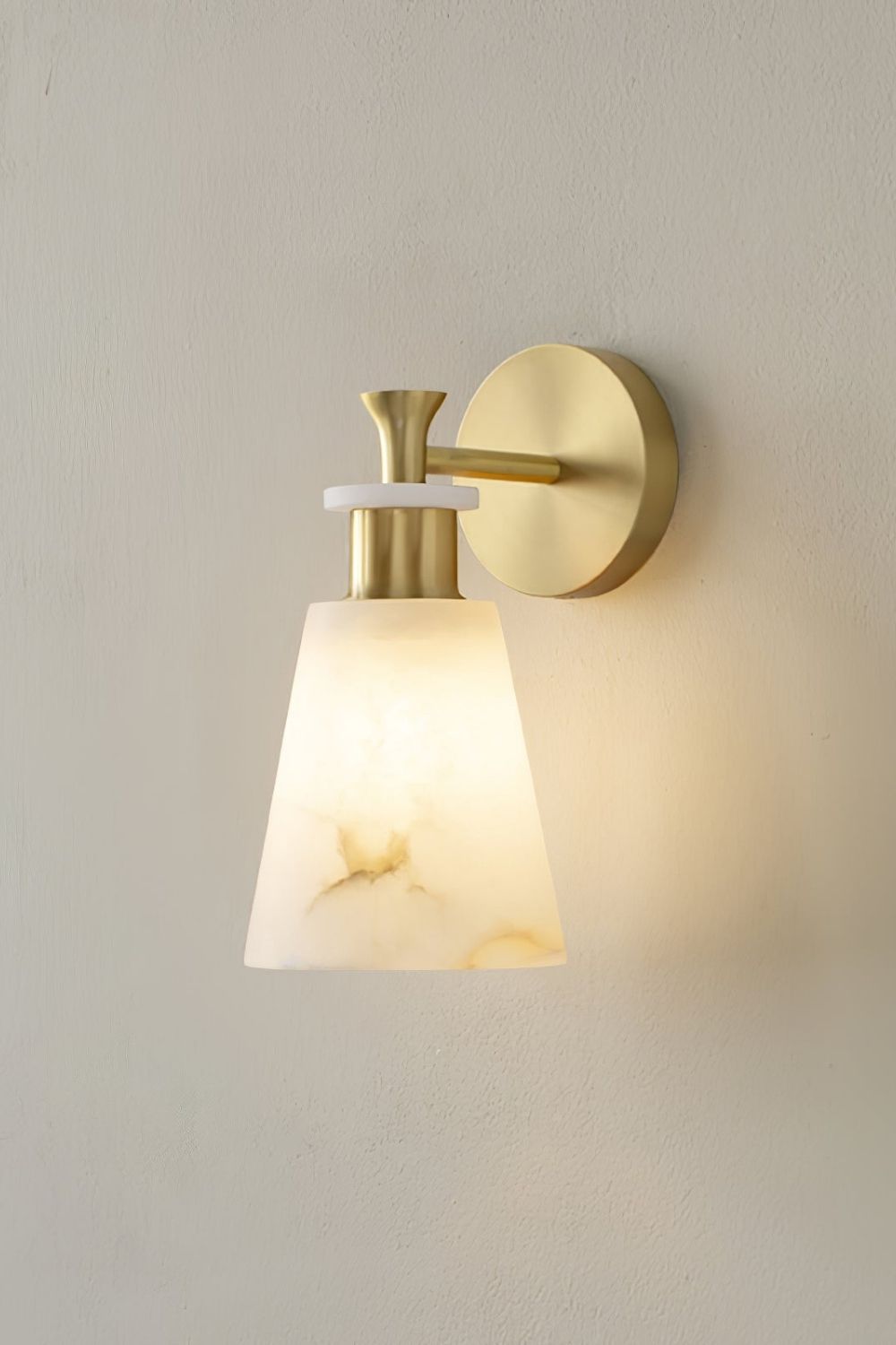 Tapered Alabaster Wall Sconce - view 14 | morylighting