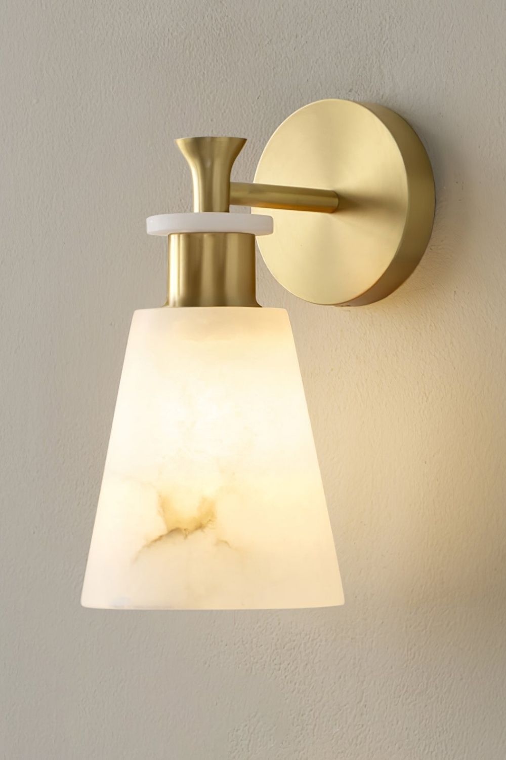 Tapered Alabaster Wall Sconce - view 17 | morylighting