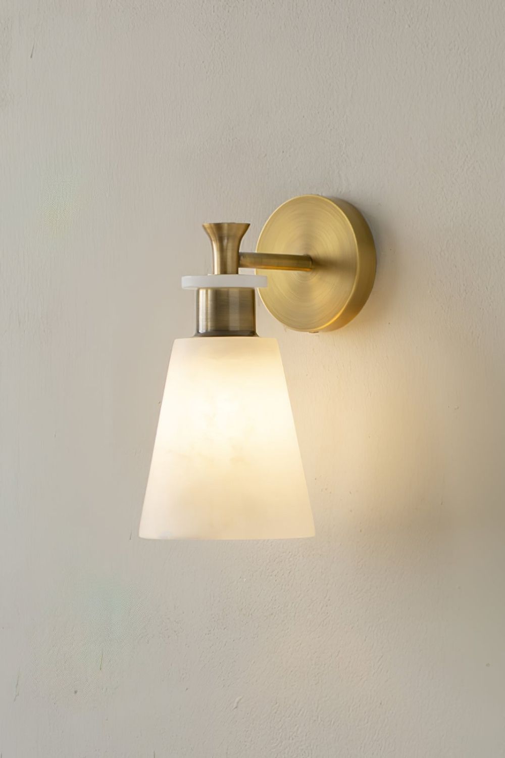 Tapered Alabaster Wall Sconce - view 16 | morylighting