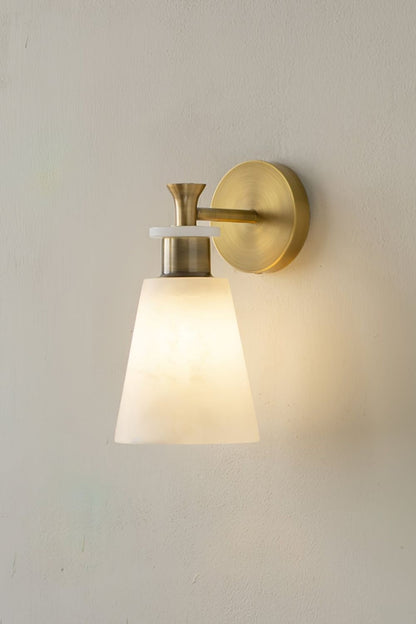 Tapered Alabaster Wall Sconce - view 16 | morylighting