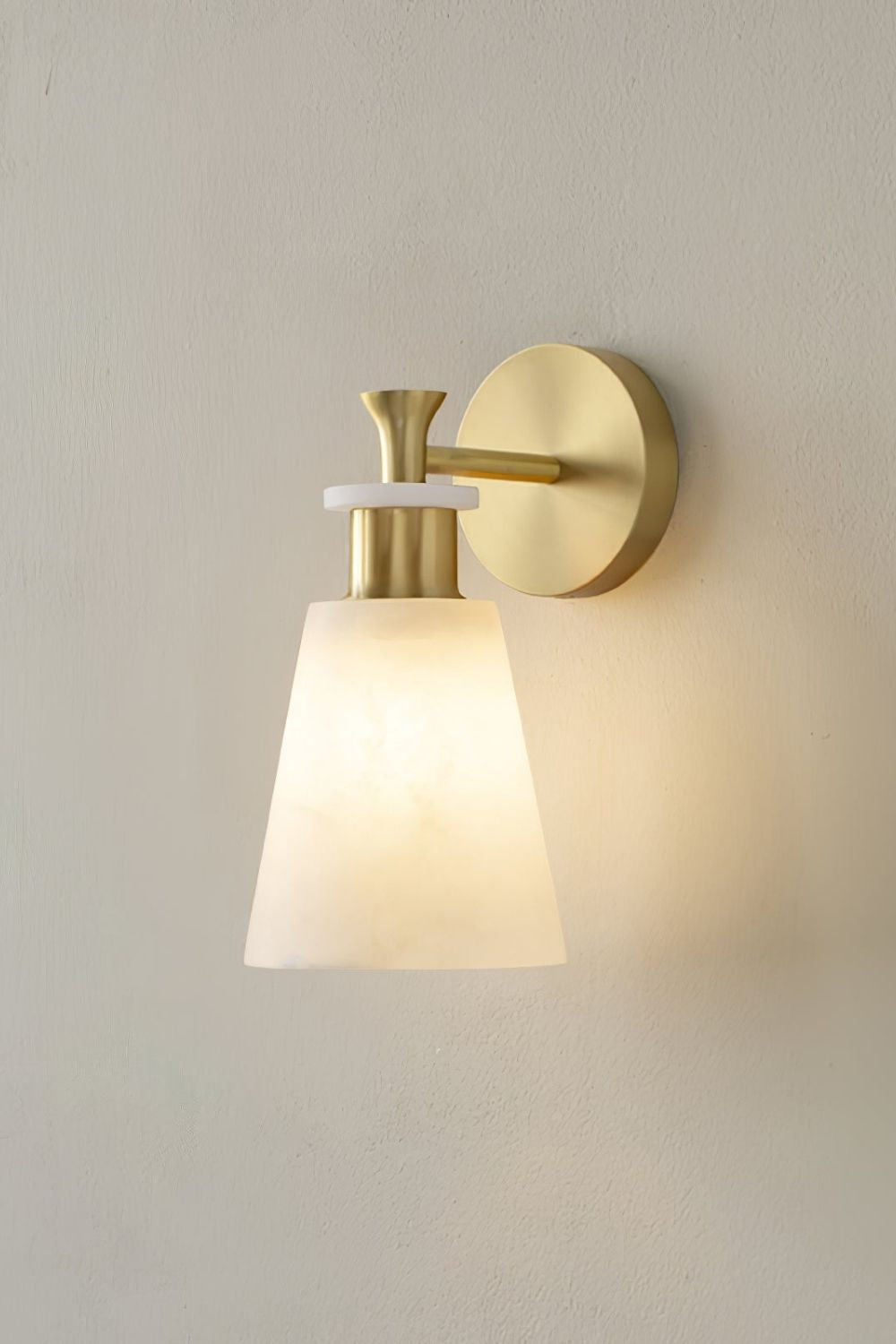 Tapered Alabaster Wall Sconce - view 18 | morylighting