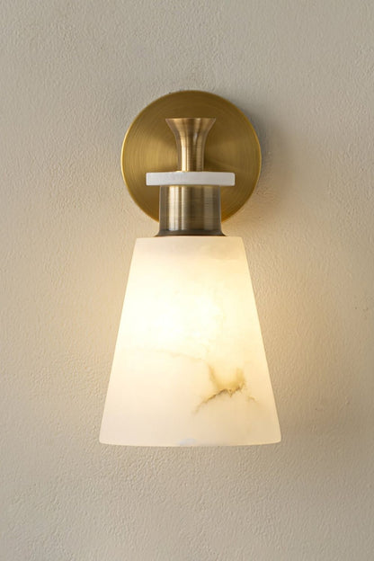 Tapered Alabaster Wall Sconce - view 13 | morylighting