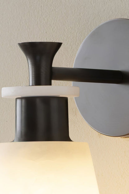 Tapered Alabaster Wall Sconce - view 21 | morylighting