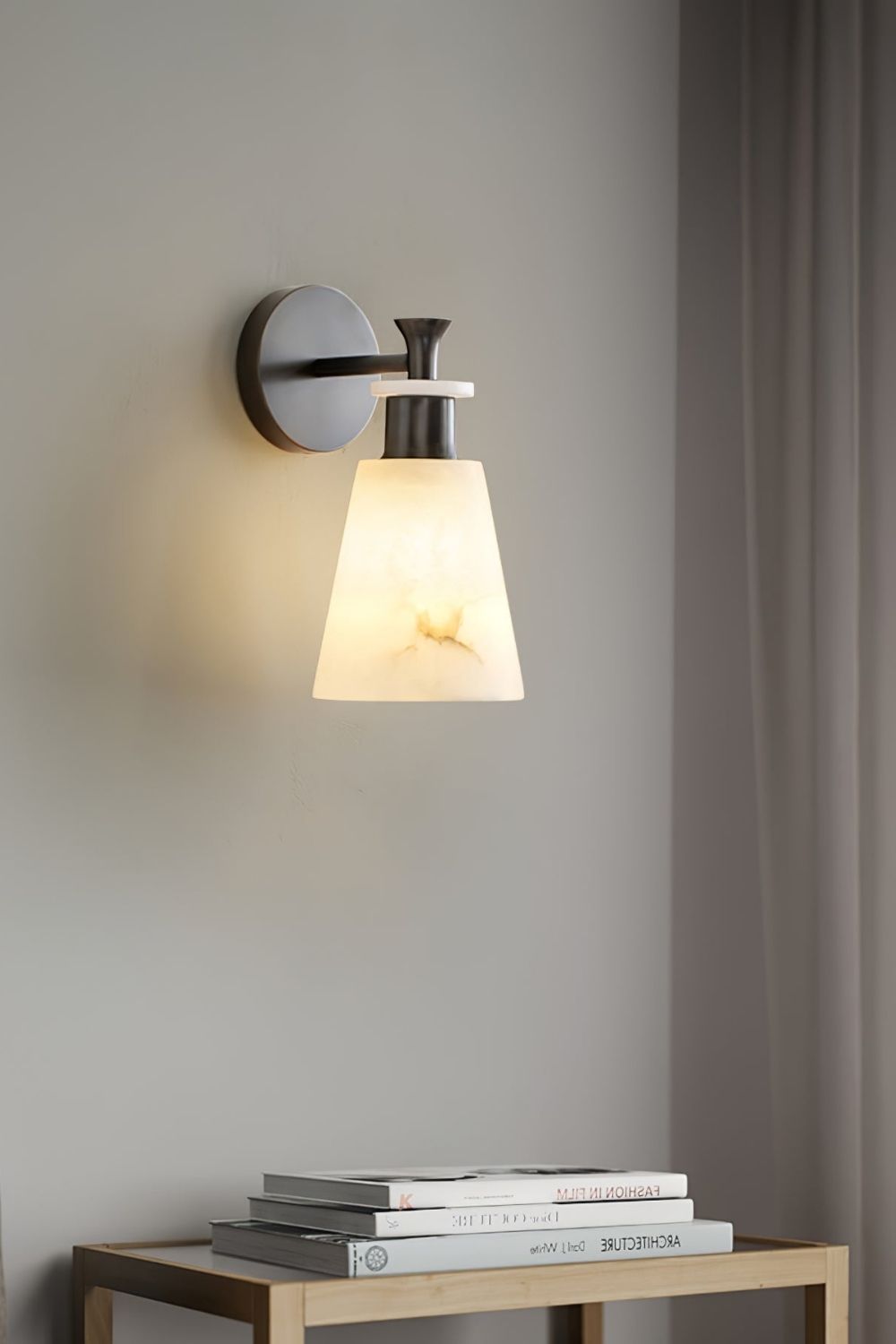 Tapered Alabaster Wall Sconce - view 8 | morylighting