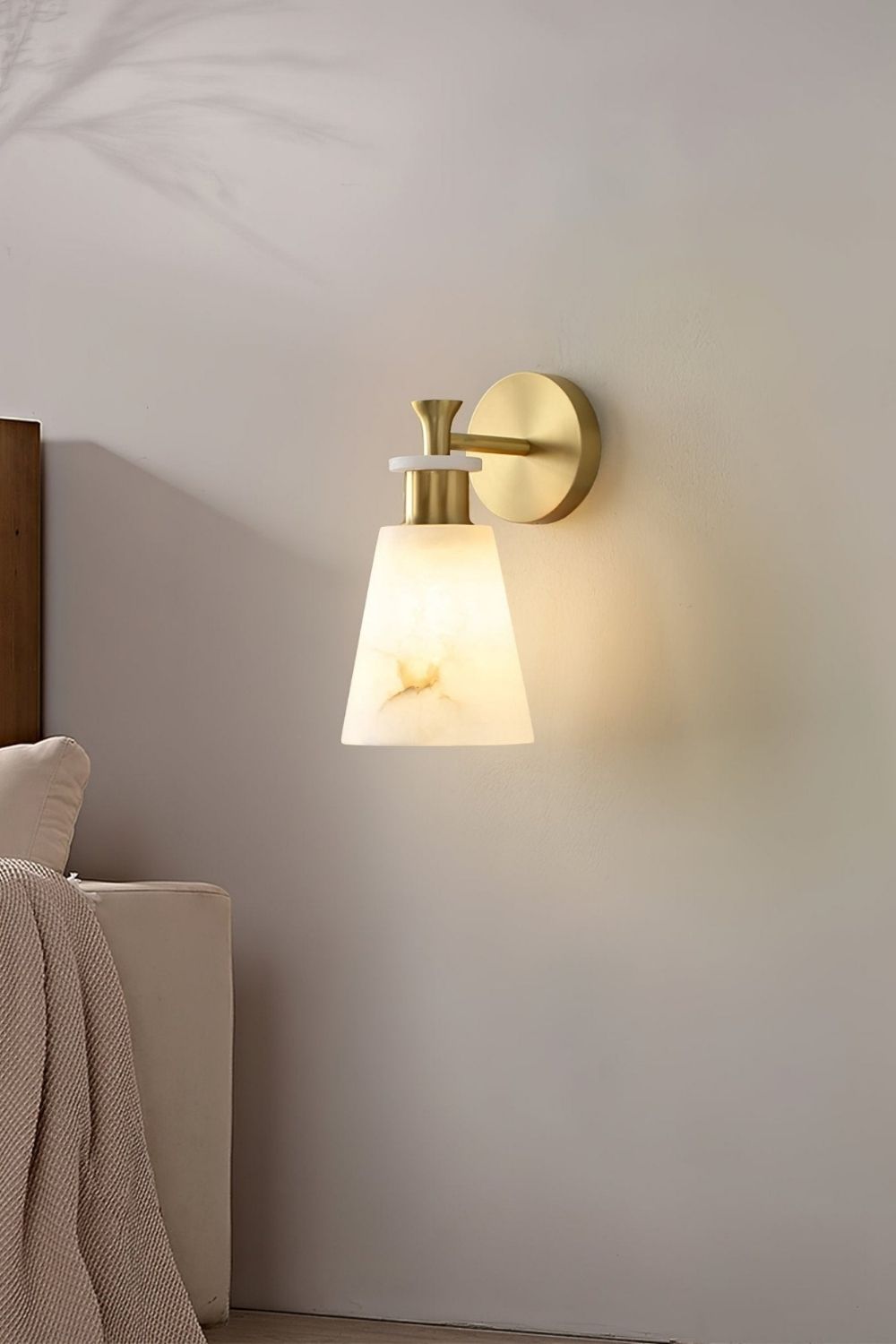 Tapered Alabaster Wall Sconce - view 5 | morylighting