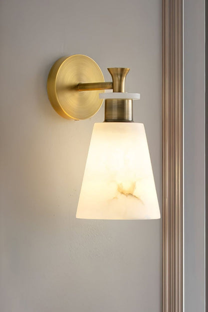 Tapered Alabaster Wall Sconce - view 11 | morylighting