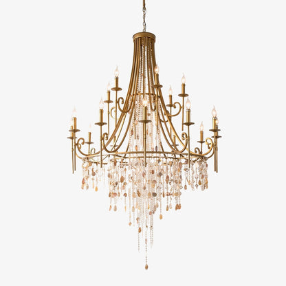 Tatum Lux Shell Crystal Chandelier | Morylighting (1)