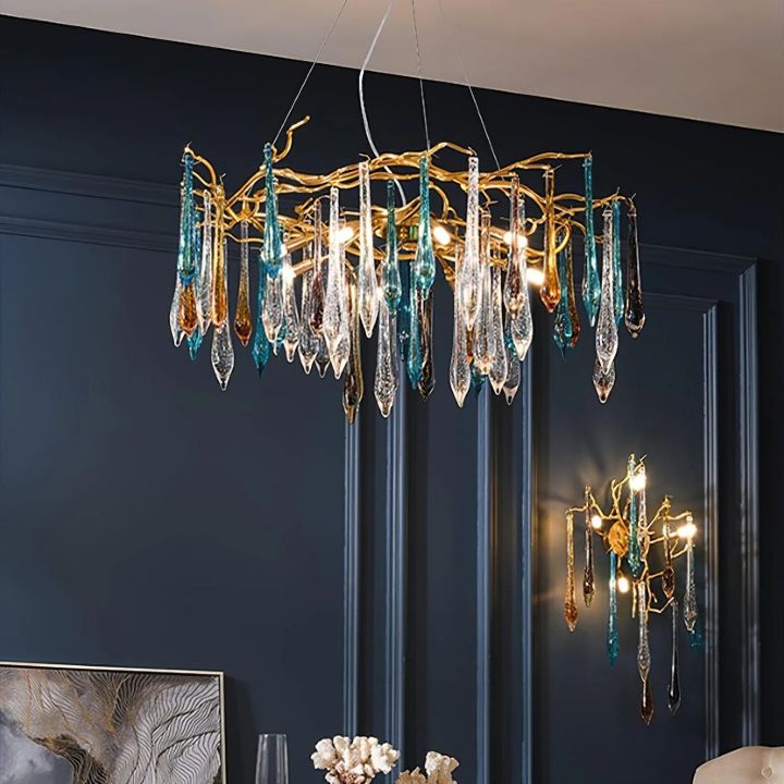 LA Teardrop Crystal Chandelier