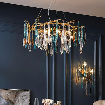 LA Teardrop Crystal Chandelier