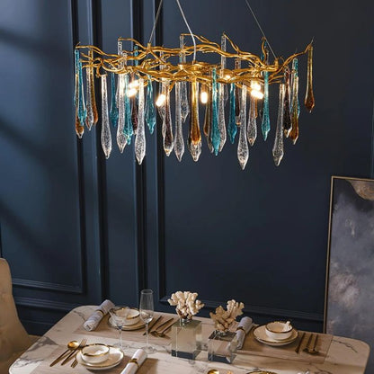 LA Teardrop Crystal Chandelier