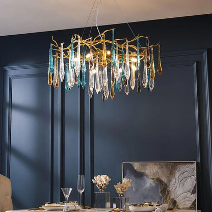 LA Teardrop Crystal Chandelier