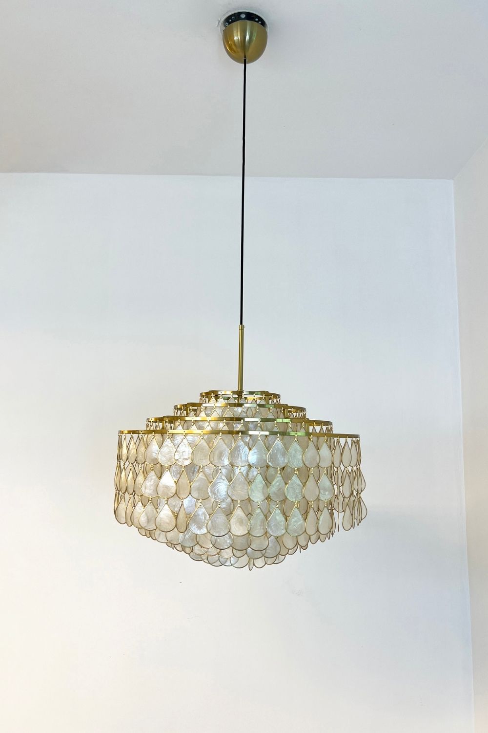 Teardrops Capiz Chandelier - view 23 | morylighting