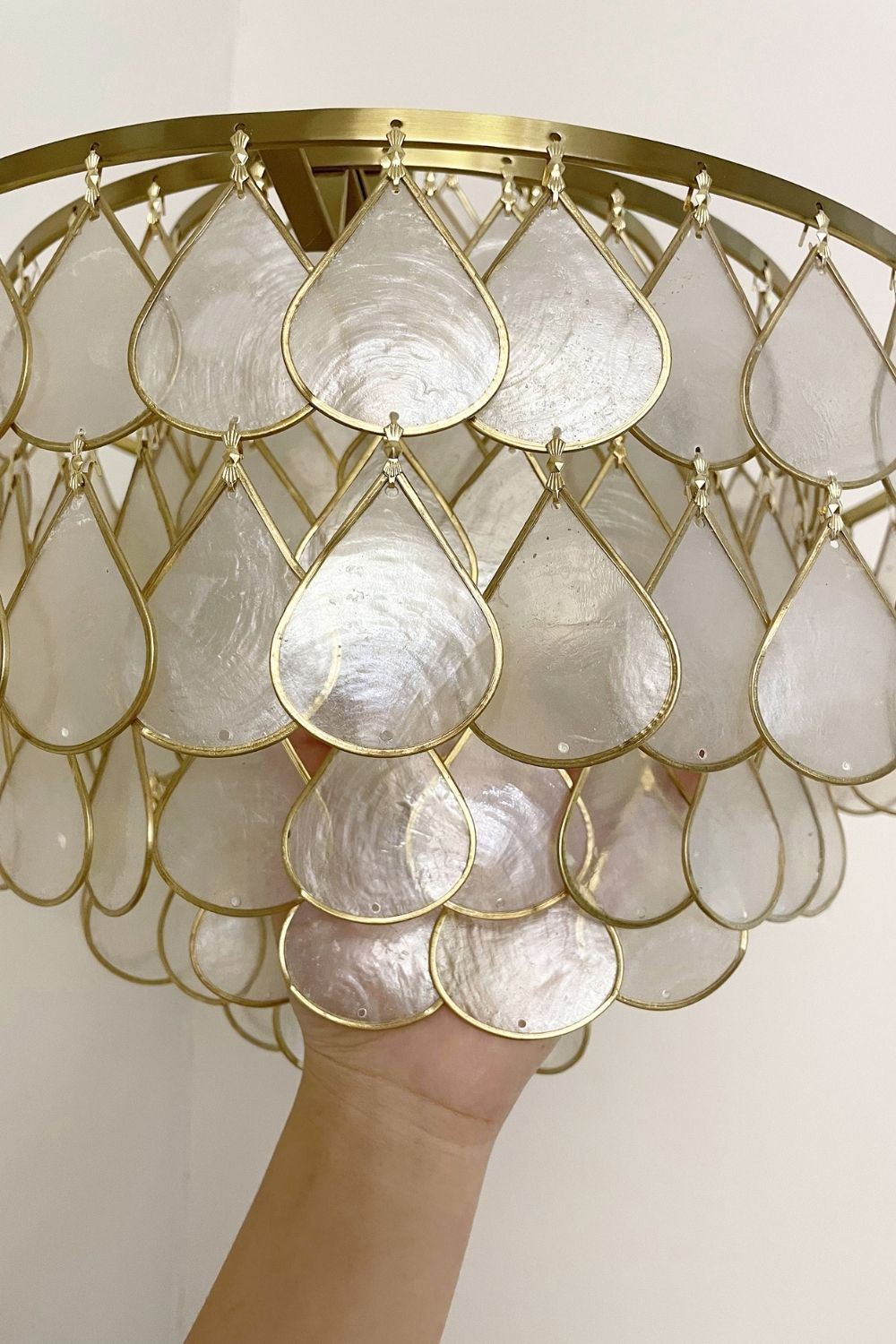 Teardrops Capiz Floor Lamp - view 15 | morylighting