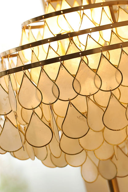 Teardrops Capiz Floor Lamp - view 14 | morylighting