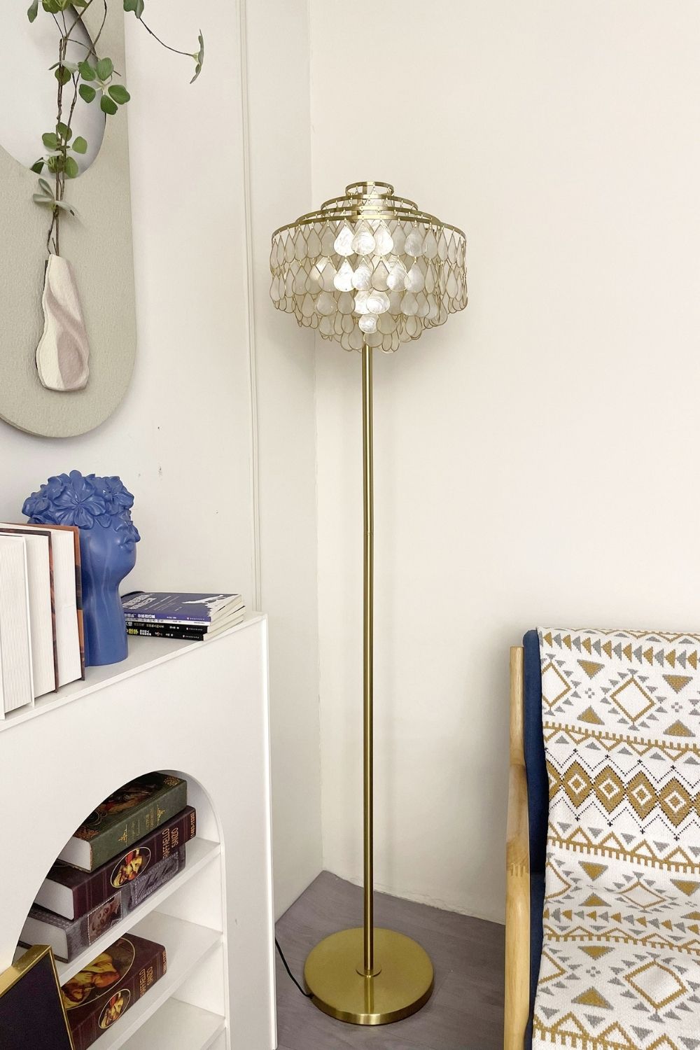 Teardrops Capiz Floor Lamp - view 5 | morylighting