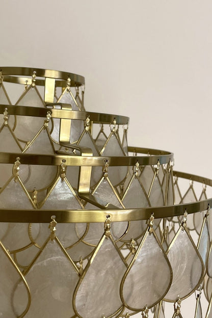 Teardrops Capiz Floor Lamp - view 17 | morylighting