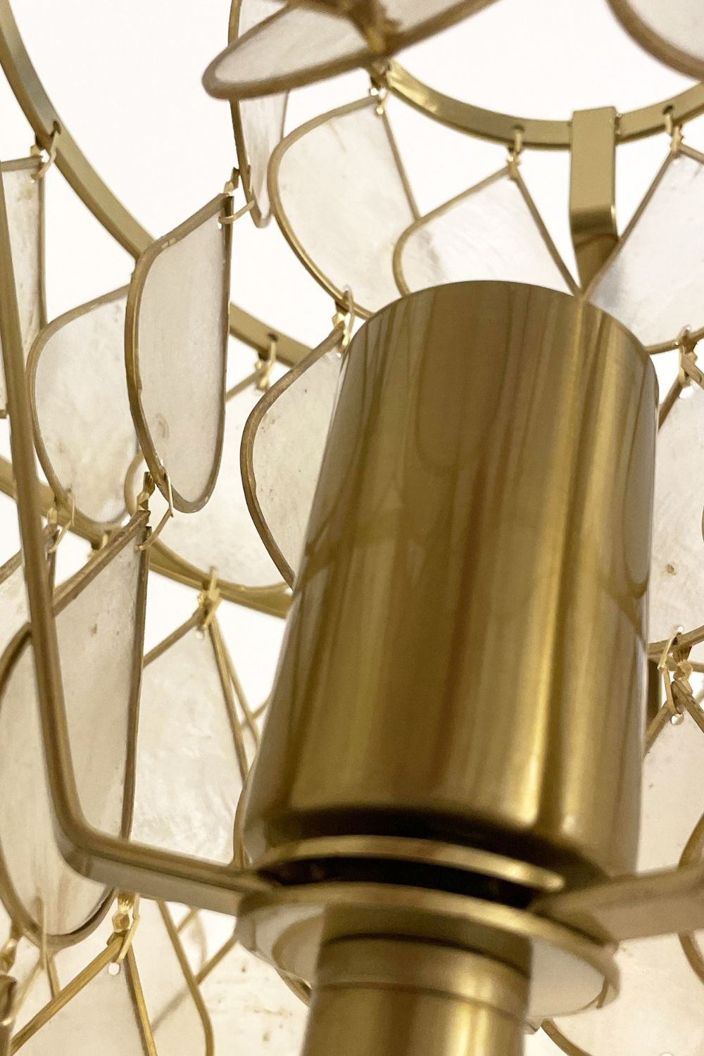 Teardrops Capiz Floor Lamp - view 7 | morylighting