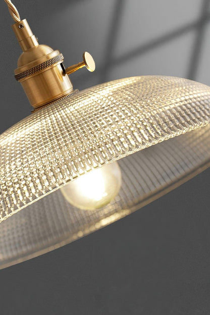 Textured Dome Glass Pendant Light - view 10 | morylighting